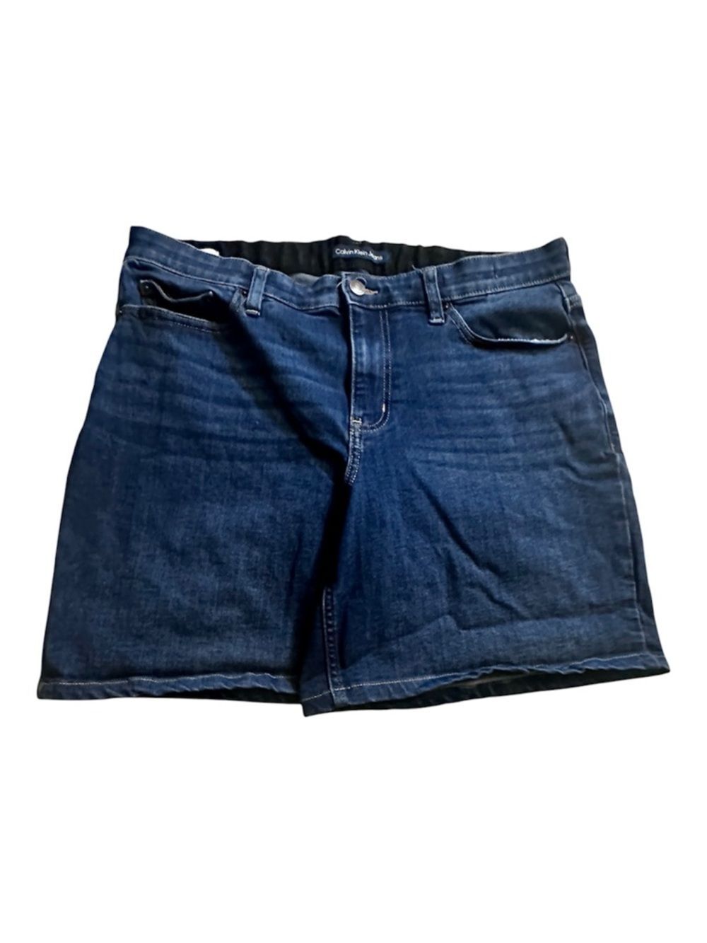 Calvin Klein Jeans Denim Shorts 14W Stretch Mid Rise Cuffed Casual